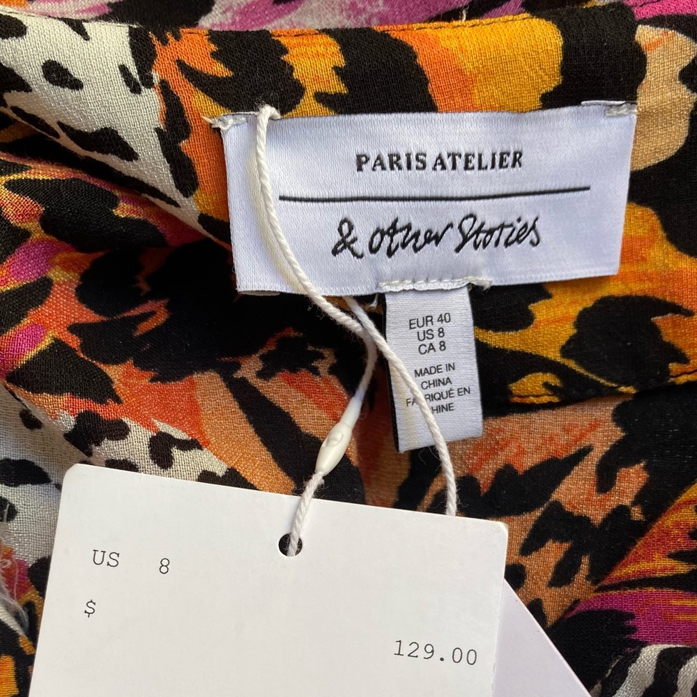 & Other Stories Feather Print Maxi Dress - Picture 2 of 10
